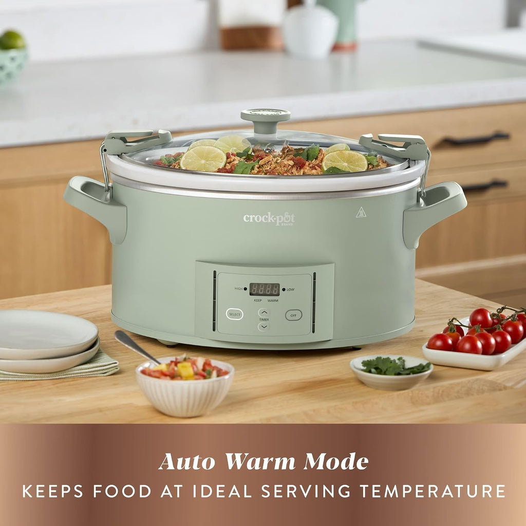 Crock-Pot® Design Series 7-Quart Programmable Slow Cooker, Desert Sage Green