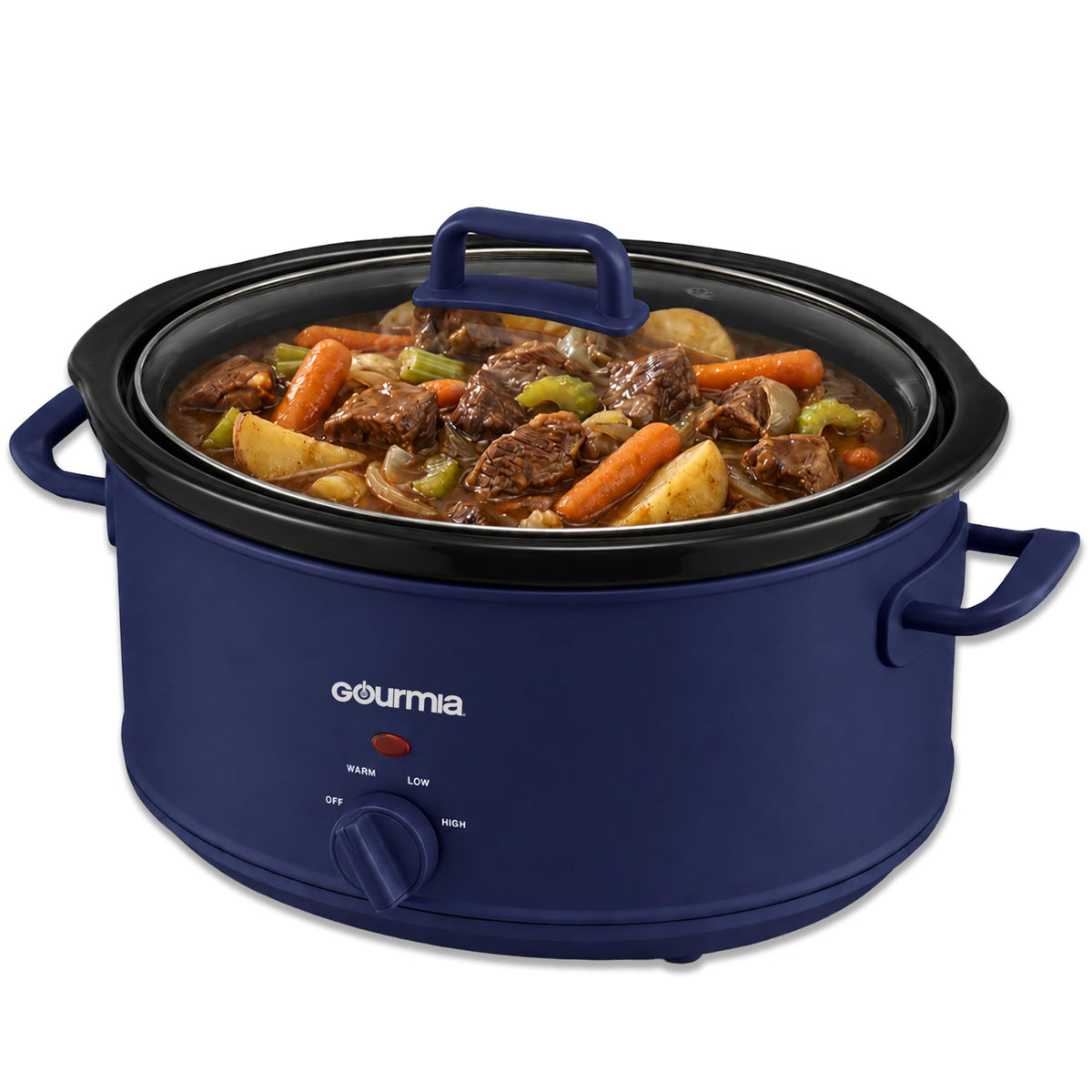 Gourmia Slow Cooker – 6 Quart, Manual Controls, Removable Stoneware, Black