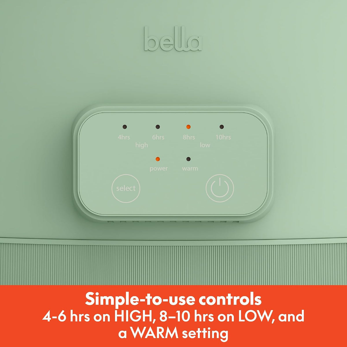 bella SAVOR 6qt Programmable Non-Toxic Slow Cooker, Seaglass