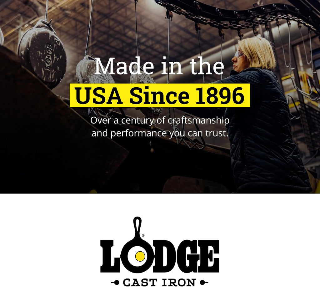 Lodge Cast Iron Wok with Dual Loop Handles, PFAS Free, 14 Inches