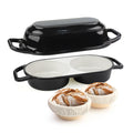 YONILL Mini Double Dutch Oven with Lid for Sourdough Bread Baking (Pink)