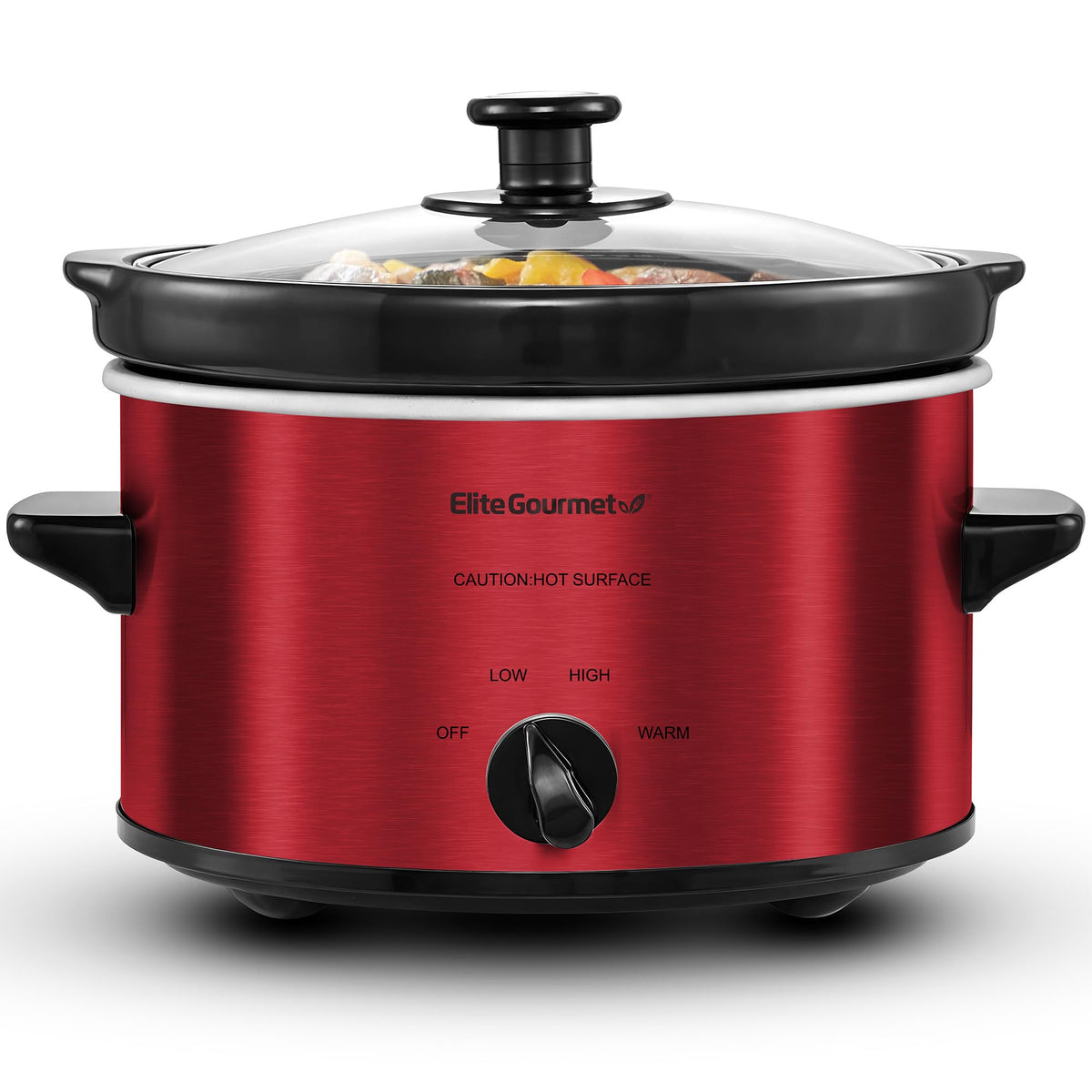 Maxi-Matic MST-275XS Electric Oval Slow Cooker, 2 Qt, Stainless Steel