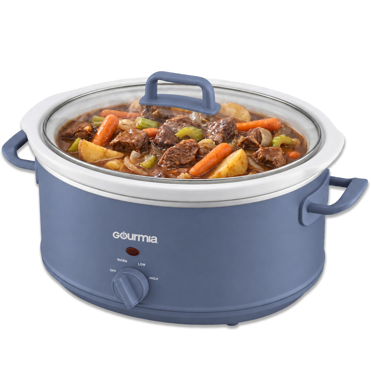 Gourmia Slow Cooker – 6 Quart, Manual Controls, Removable Stoneware, Black