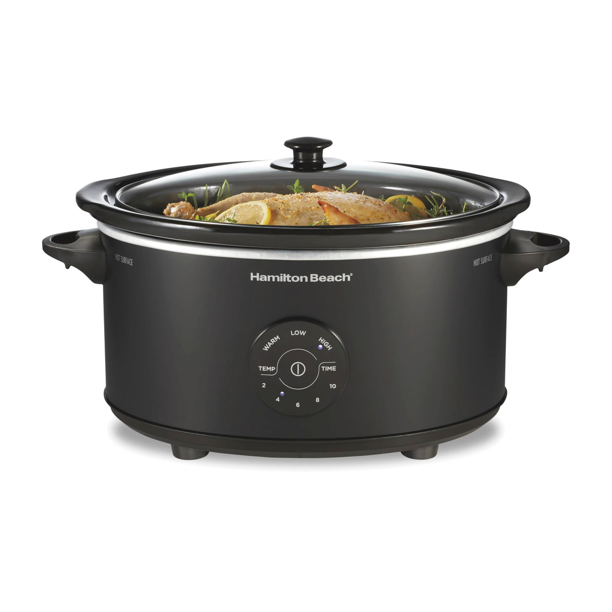 Hamilton Beach 7 Quart Set & Forget Portable Programmable Slow Cooker
