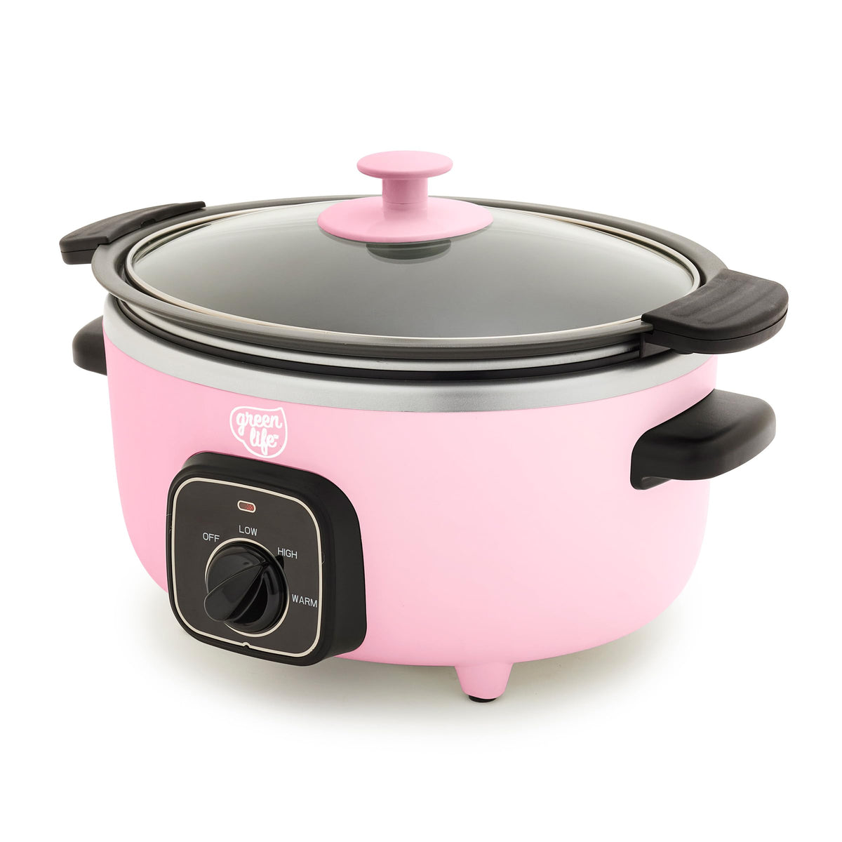 GreenLife 8QT Ceramic Nonstick Slow Cooker, Cooktop/Oven Safe, Cream