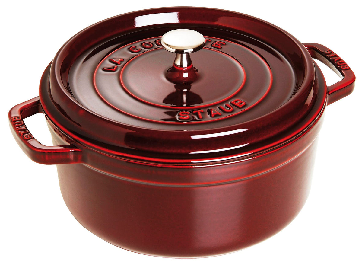 Staub 7-Qt Dutch Oven, Serves up to 7-8 People, Oven Safe to 500°F, Red