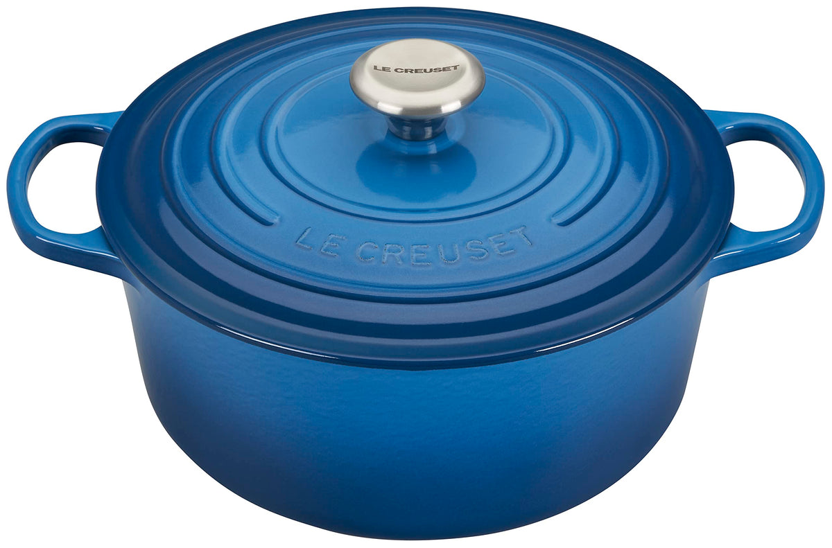 Le Creuset Enameled Cast Iron Round Dutch Oven, 5.5 qt., Cerise