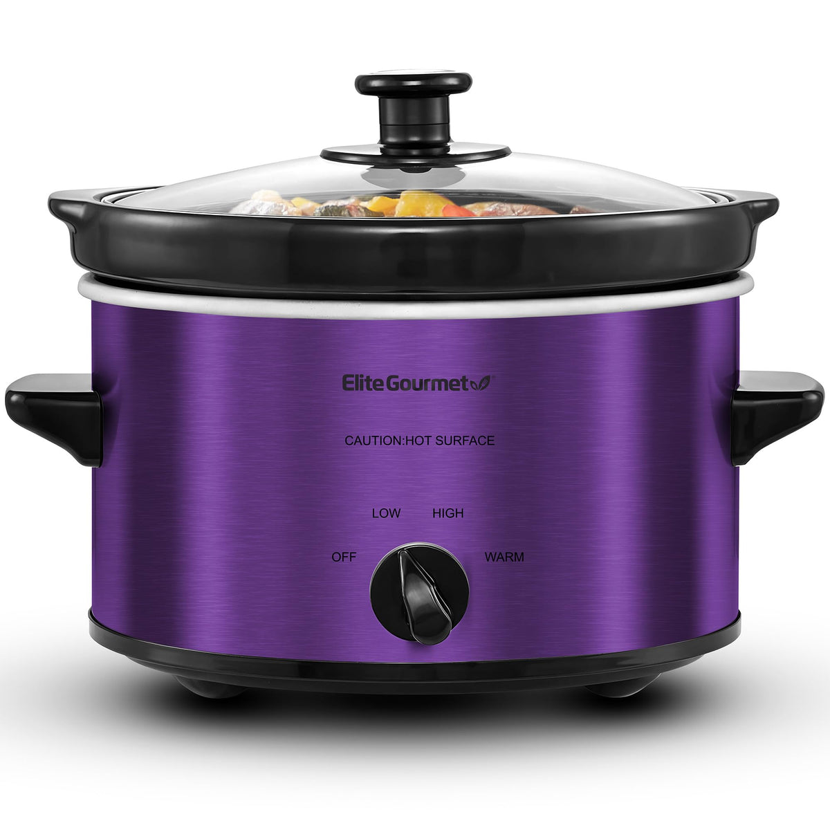 Maxi-Matic MST-275XS Electric Oval Slow Cooker, 2 Qt, Stainless Steel