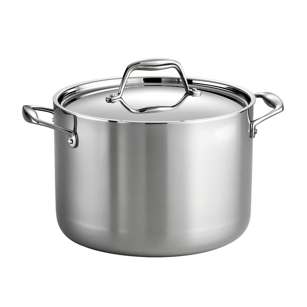 Tramontina Signature Tri-Ply Clad Stainless Steel 12.5-Inch Wok with lid