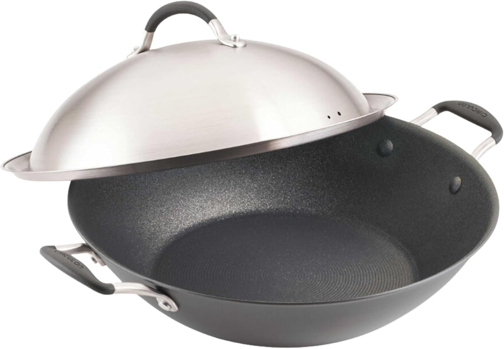 Circulon A1 Series Nonstick Induction Wok with Lid, 14-Inch, Graphite