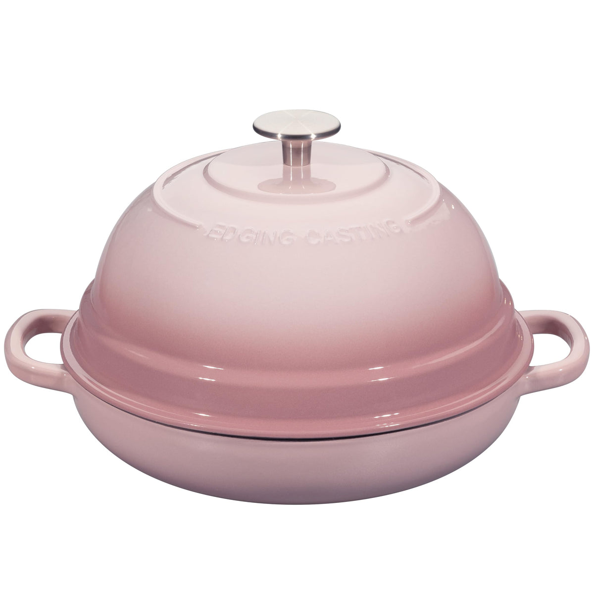 EDGING CASTING Enameled Cast Iron Dutch Oven Pot with Lid, Round Bread Oven for Homemade Sourdough Bread Baking, 6 Quart, Seasalt