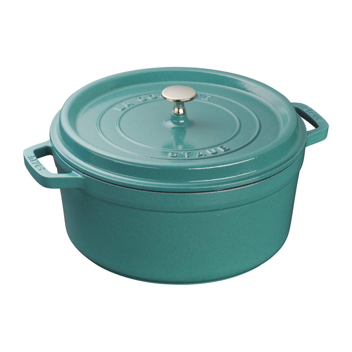 Staub Cast Iron 4-qt Round Dutch Oven - Citron