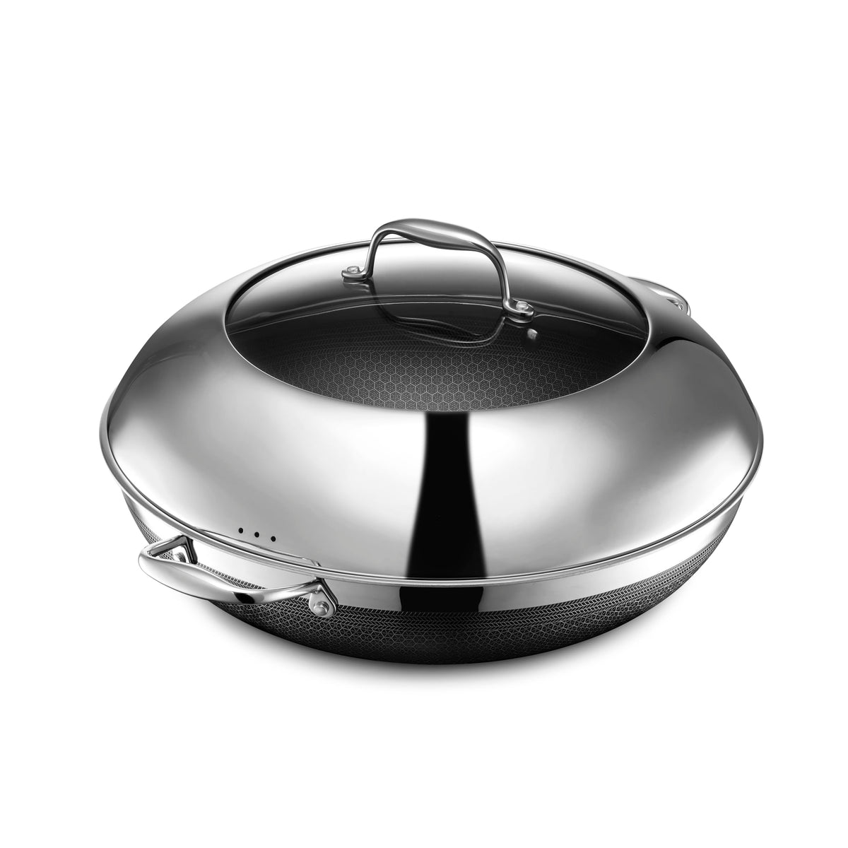 HexClad 10" Hybrid Nonstick Wok, Dishwasher and Oven Safe, Induction-Ready