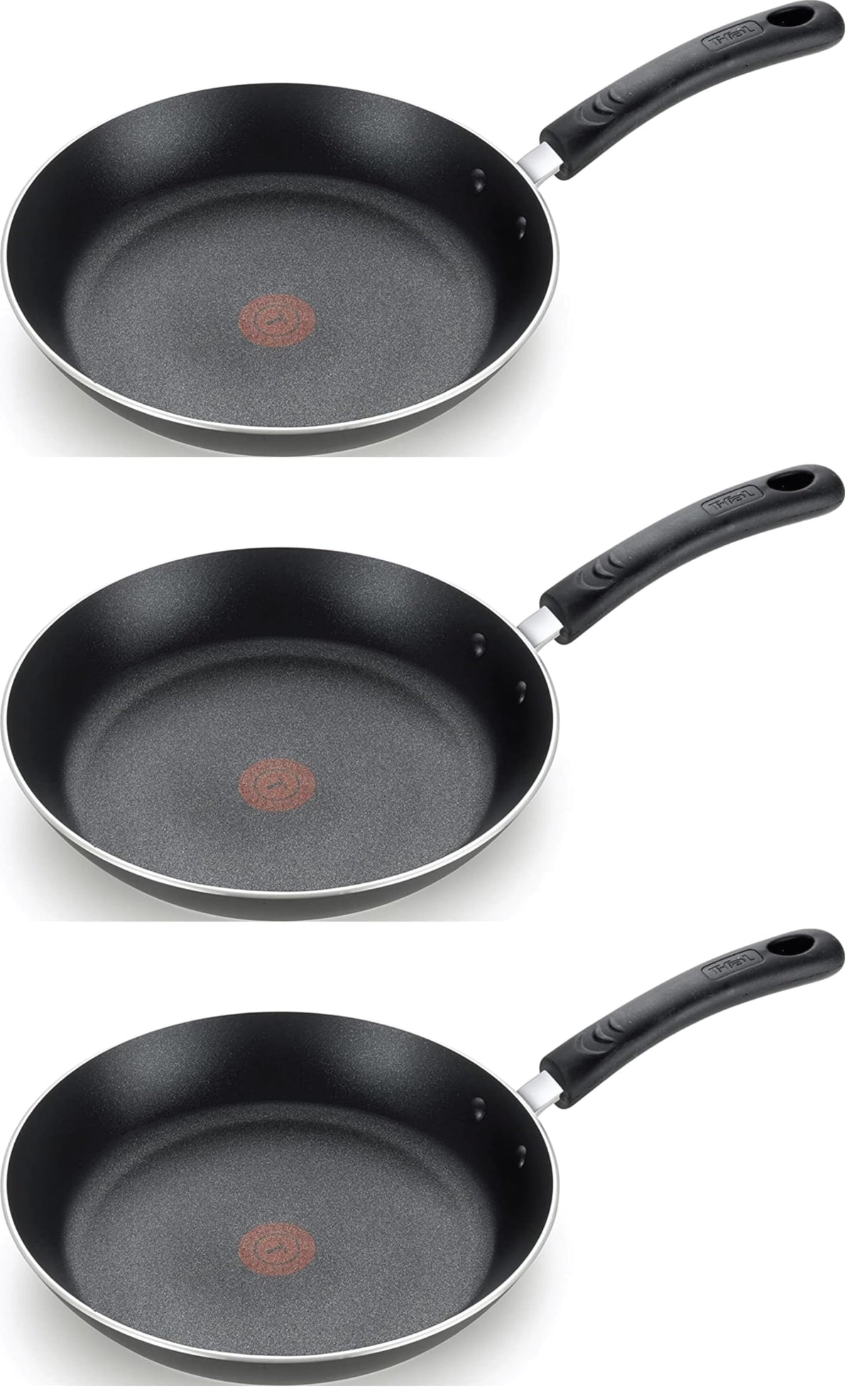 T-Fal Experience Nonstick Fry Pan 12.5 Inch, Induction, Oven Broiler Safe 400F, Non Stick Frying Pan, Skillet, Kitchen Egg Pan, Omelet Pan, Cookware, Pots and Pans, Home, Dishwasher Safe, Black