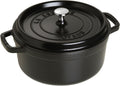 Staub Cast Iron 4-qt Round Dutch Oven - Matte Black