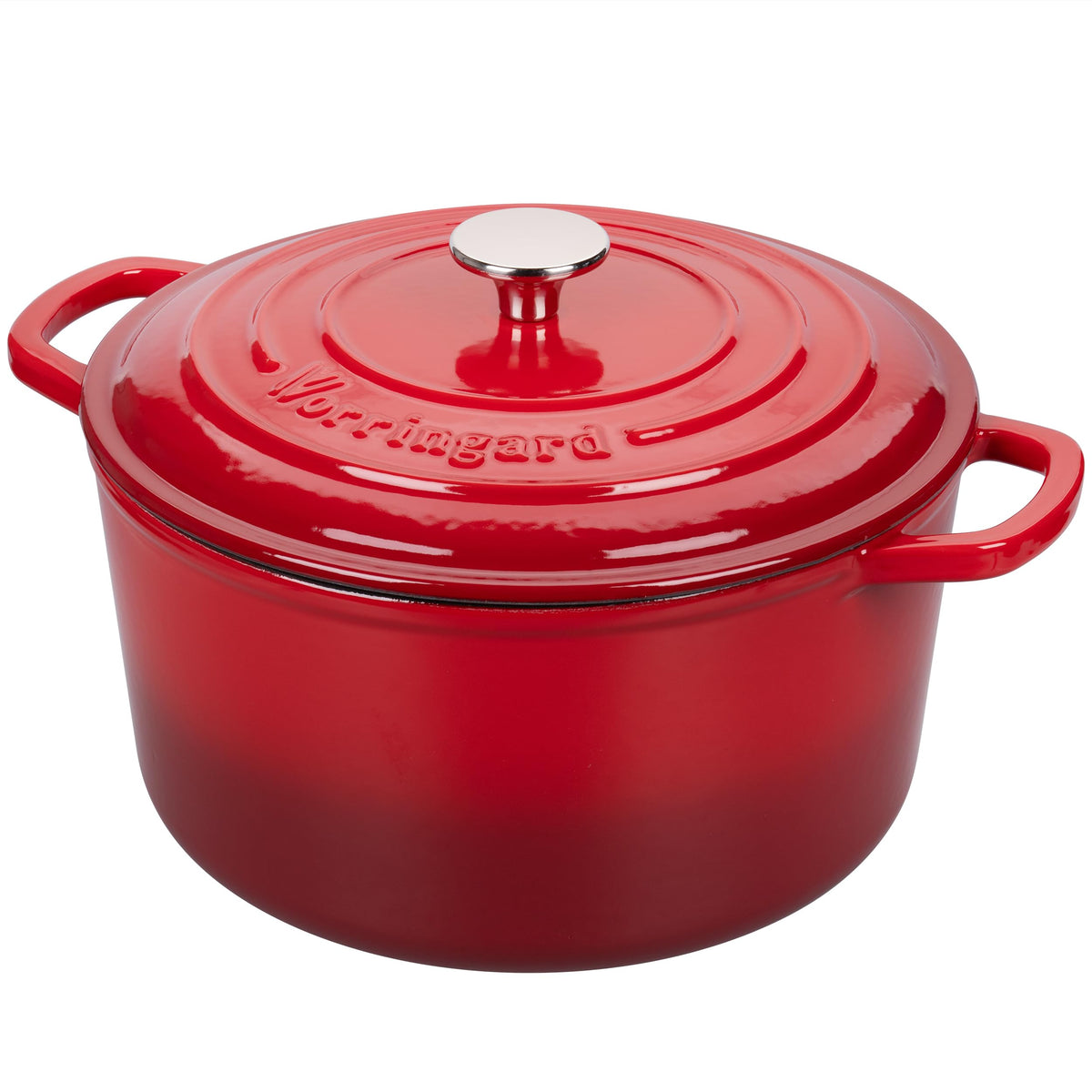 VORRINGARD Enameled Cast Iron Dutch Oven Pot with Lid, for Sourdough Bread Baking, Round Dutch Ovens, 4.5 Quart, Pink