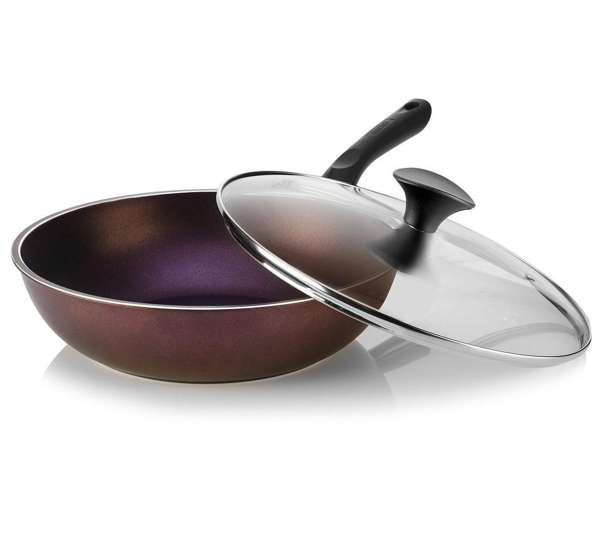 TECHEF - Art Pan 12" Wok/Stir-Fry Pan, Coated 5 times with Teflon Select Non-Stick Coating (PFOA Free) - Made in Korea