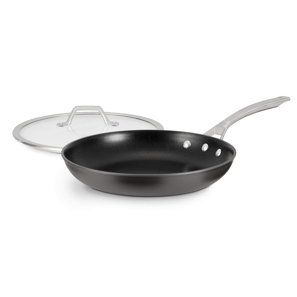 Calphalon Signature Hard-Anodized Nonstick Wok, 12", Flat-Bottom, Oven-Safe, PFOA-Free, Black