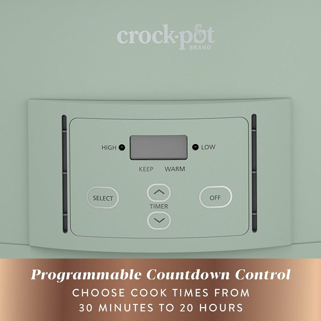 Crock-Pot® Design Series 7-Quart Programmable Slow Cooker, Desert Sage Green