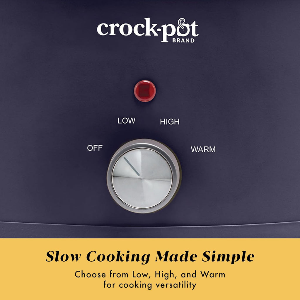 Crock-Pot 10QT Manual CNC Slow Cooker, Purple Basil