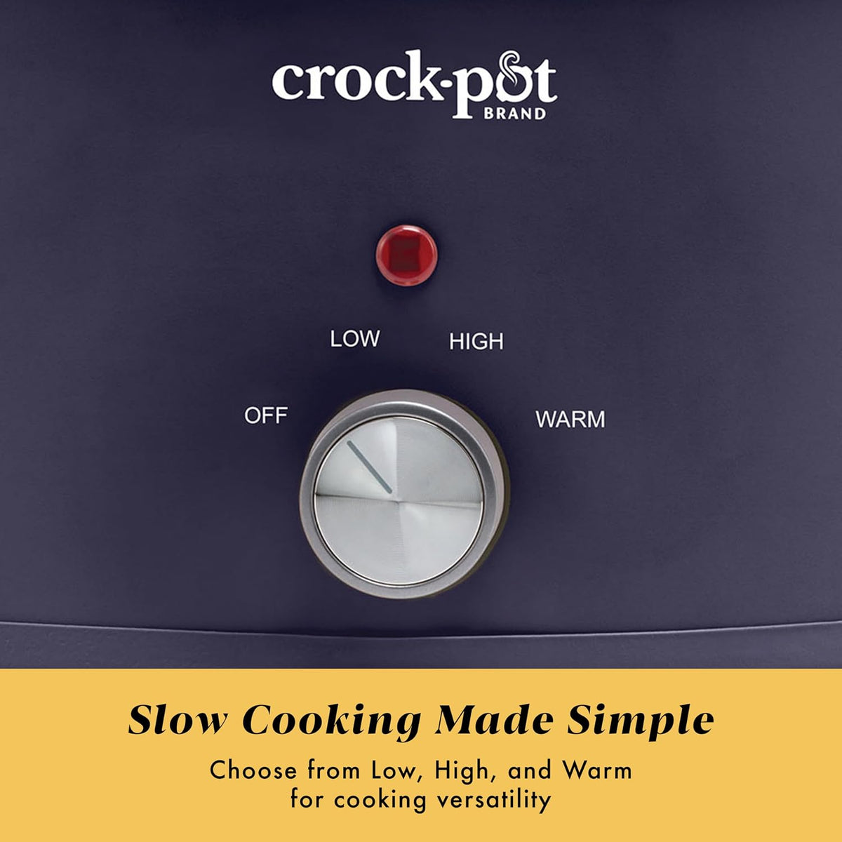 Crock-Pot 10QT Manual CNC Slow Cooker, Purple Basil