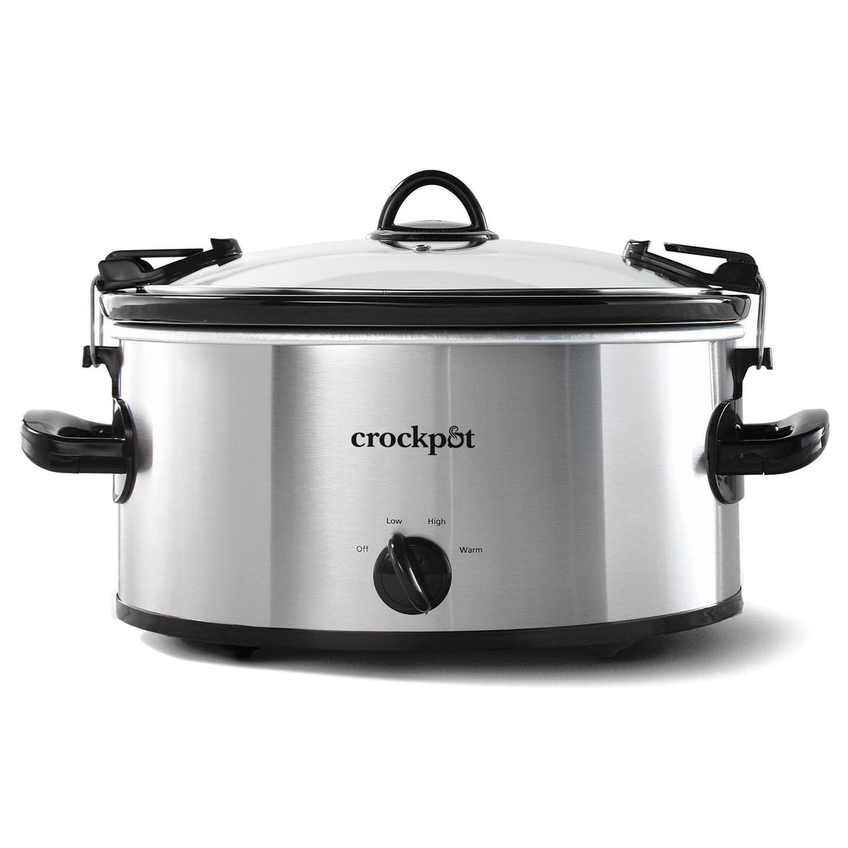Crock-Pot Cook N Carry Oval Manual Portable Slow Cooker, Silver, 6-Quart