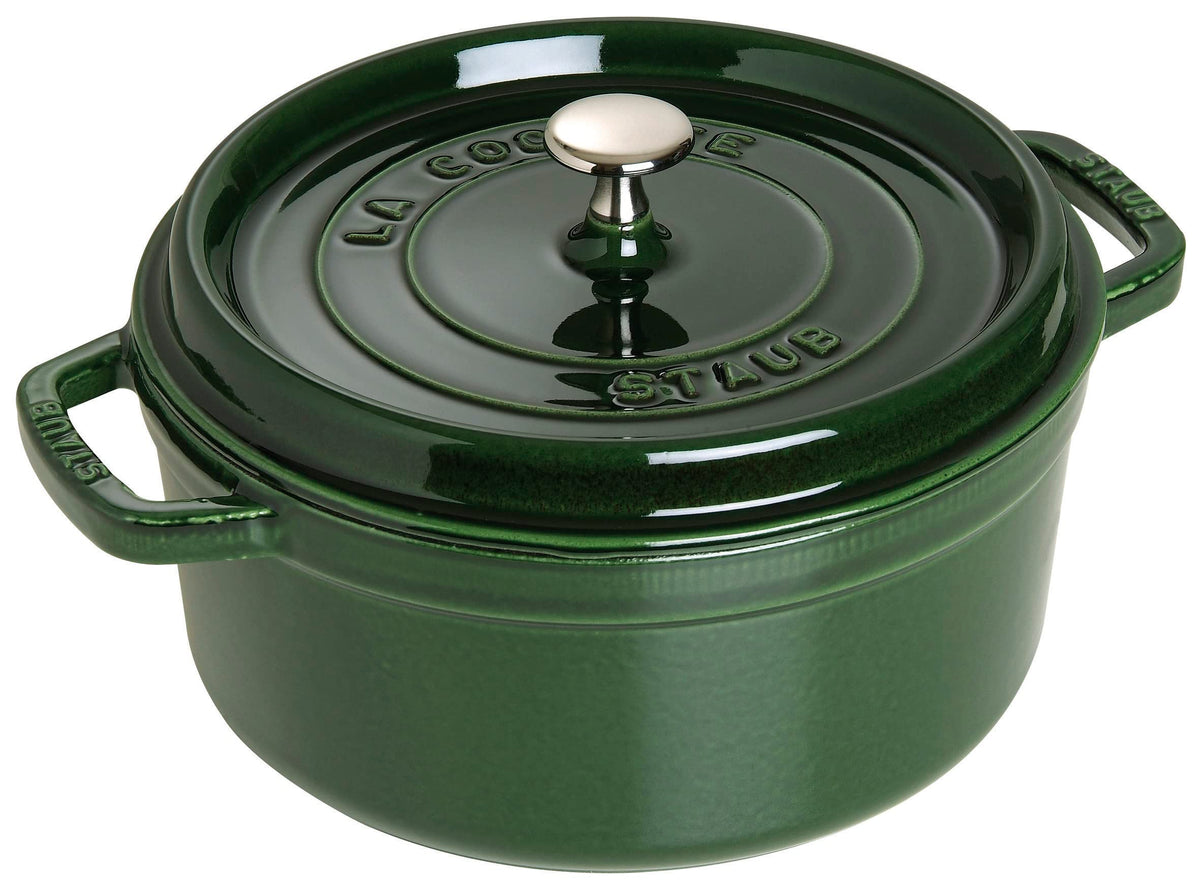 STAUB Cast Iron Round Cocotte, Dutch Oven, 2.75-quart, serves 2-3, Made in France, Cherry