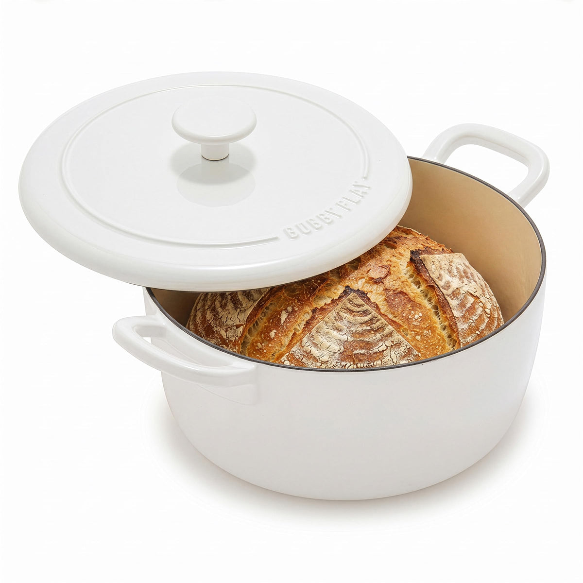 GreenPan x Bobby Flay 5.5QT Enameled Cast Iron Dutch Oven With Lid, Navy