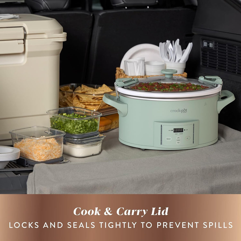 Crock-Pot® Design Series 7-Quart Programmable Slow Cooker, Desert Sage Green