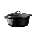 Lodge Cast Iron Double Dutch Oven, 2-in-1 Pot and Skillet Combo, 5 Quart