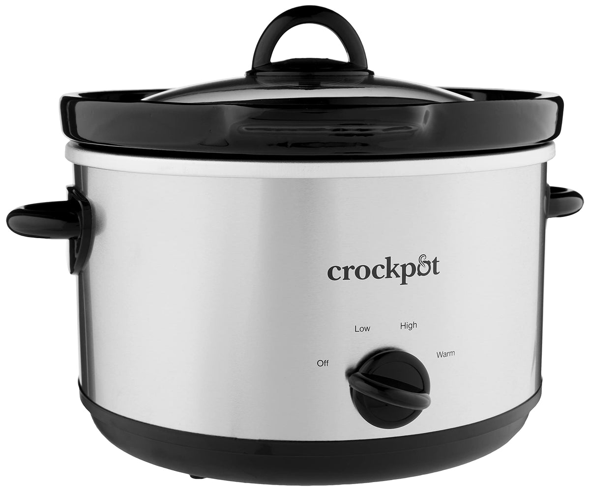 Crock-Pot 2-Quart Manual Slow Cooker, Feeds 2+ People, Great for Small Meals, Dips, & Sides; Removable Stoneware is Oven & Dishwasher-Safe, Black