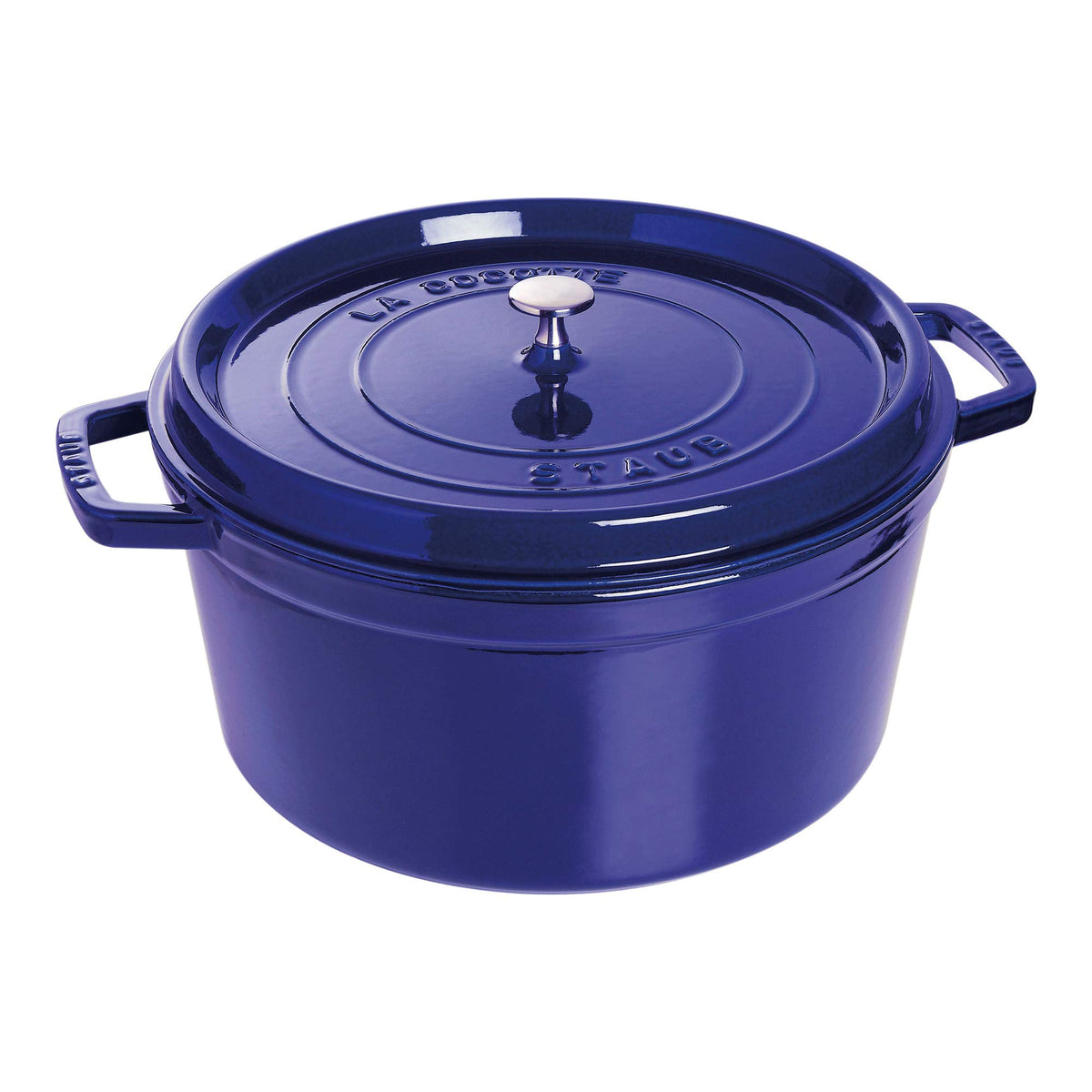 STAUB Cast Iron Round Cocotte, Dutch Oven, 2.75-quart, serves 2-3, Made in France, Cherry