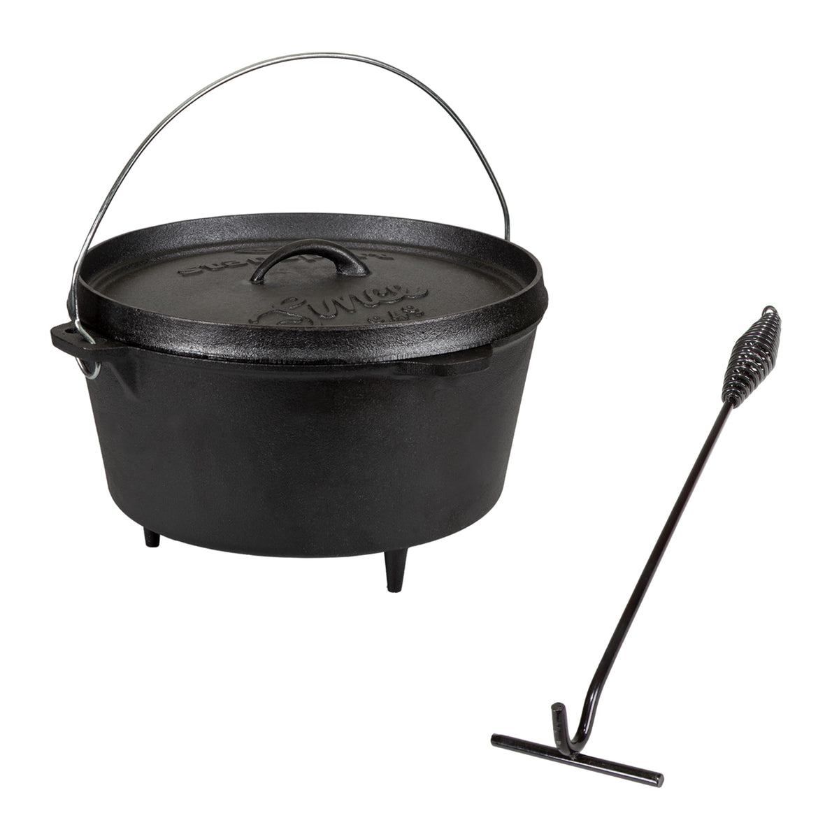Stansport Pre-Seasoned Cast Iron Dutch Oven