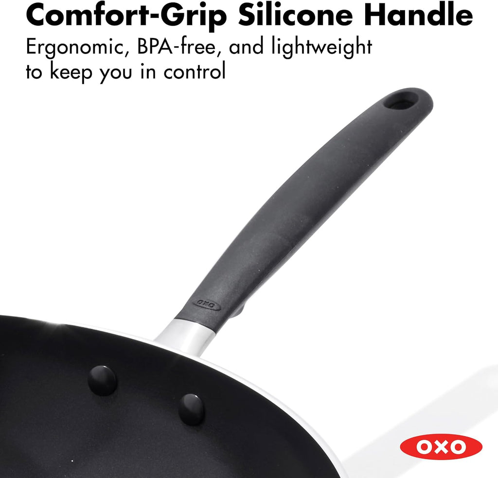 OXO 14” Non-Stick Every Day Wok Pan, BPA-Free Silicone Handle, Stir-Fry Skillet, Dishwasher & Oven Safe, Black