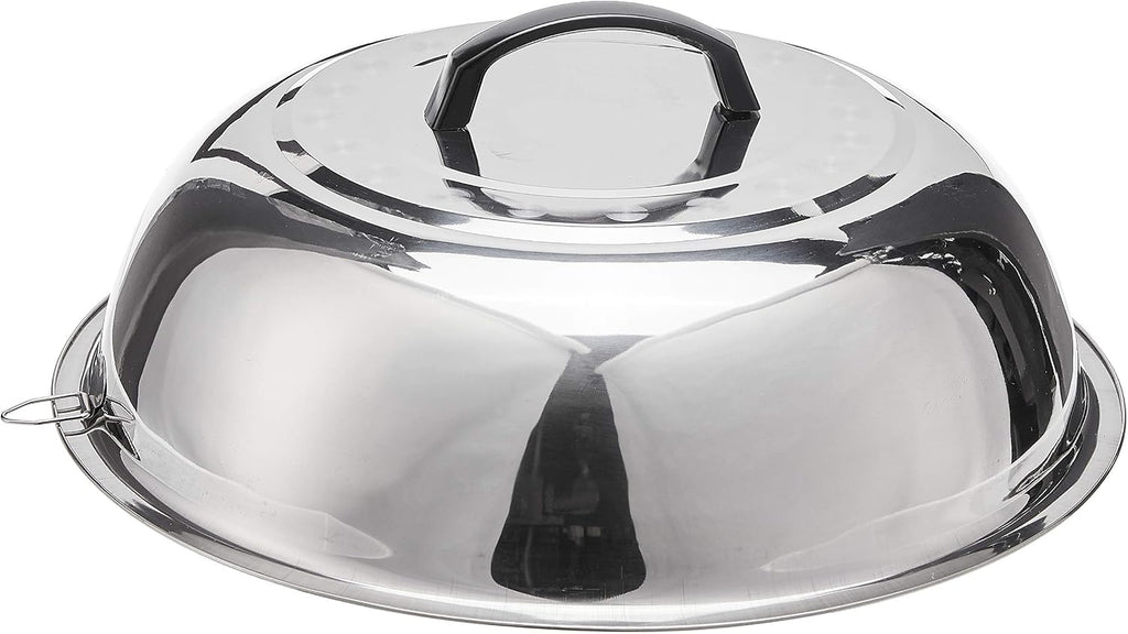 Winco 16" Black Carbon Steel Commercial Wok