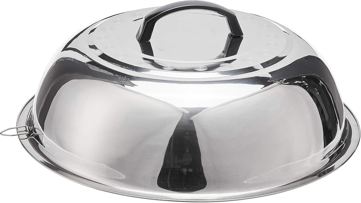 Winco 16" Black Carbon Steel Commercial Wok