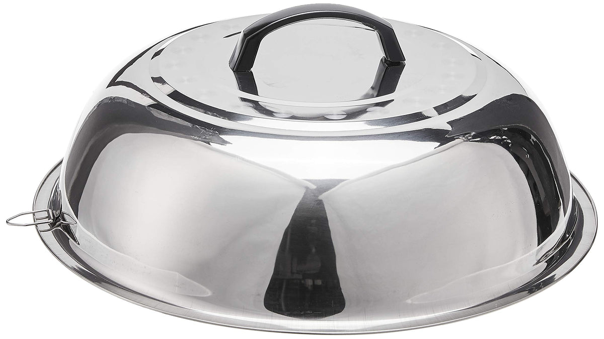 Winco 16" Black Carbon Steel Commercial Wok