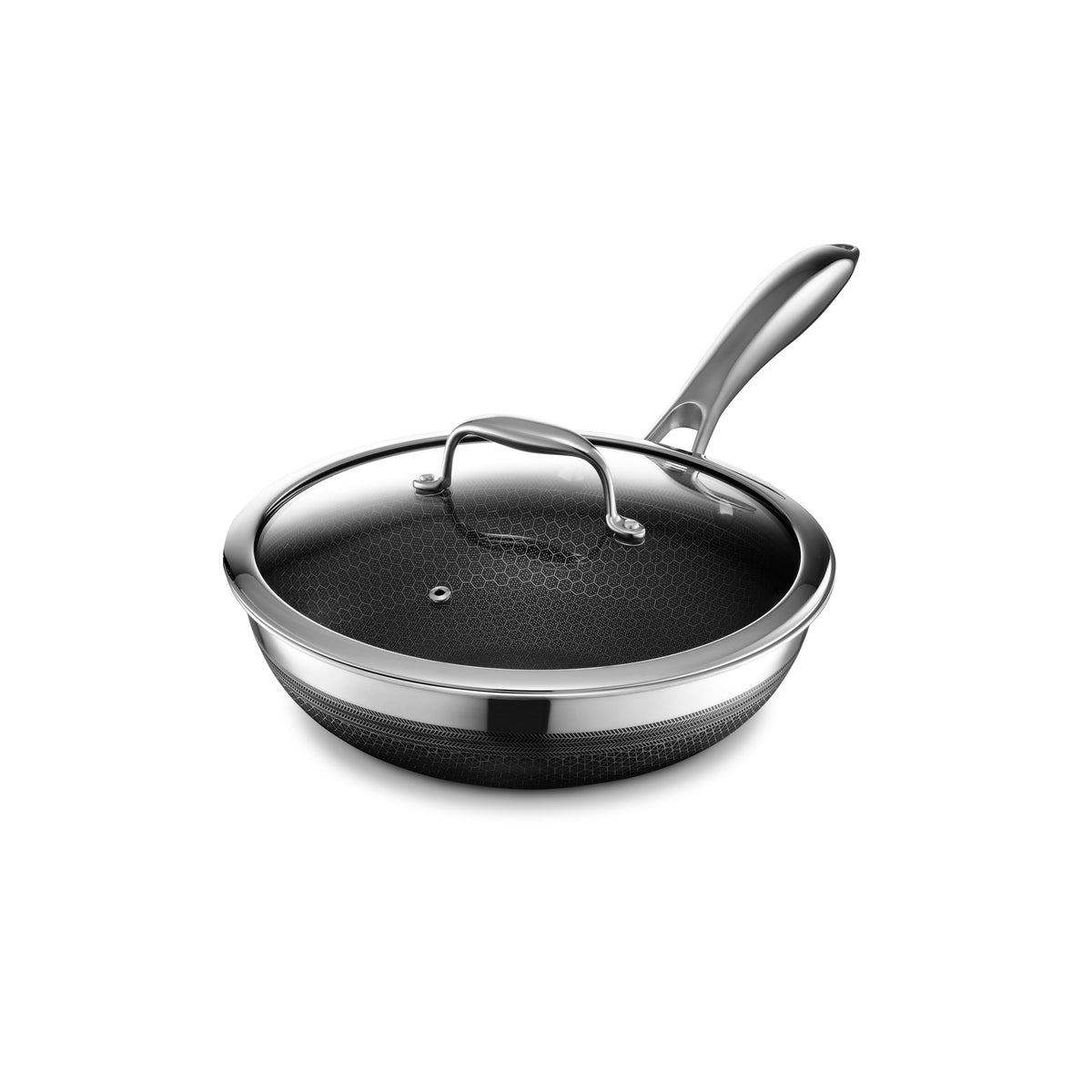 HexClad 10" Hybrid Nonstick Wok, Dishwasher and Oven Safe, Induction-Ready