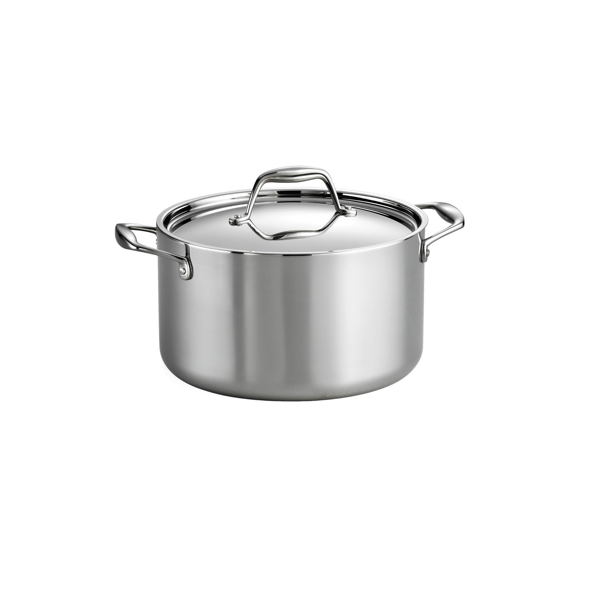 Tramontina Signature Tri-Ply Clad Stainless Steel 12.5-Inch Wok with lid