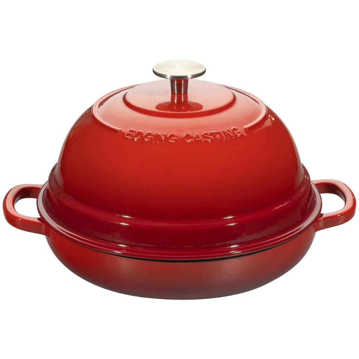 EDGING CASTING Enameled Cast Iron Dutch Oven Pot with Lid, Round Bread Oven for Homemade Sourdough Bread Baking, 6 Quart, Seasalt