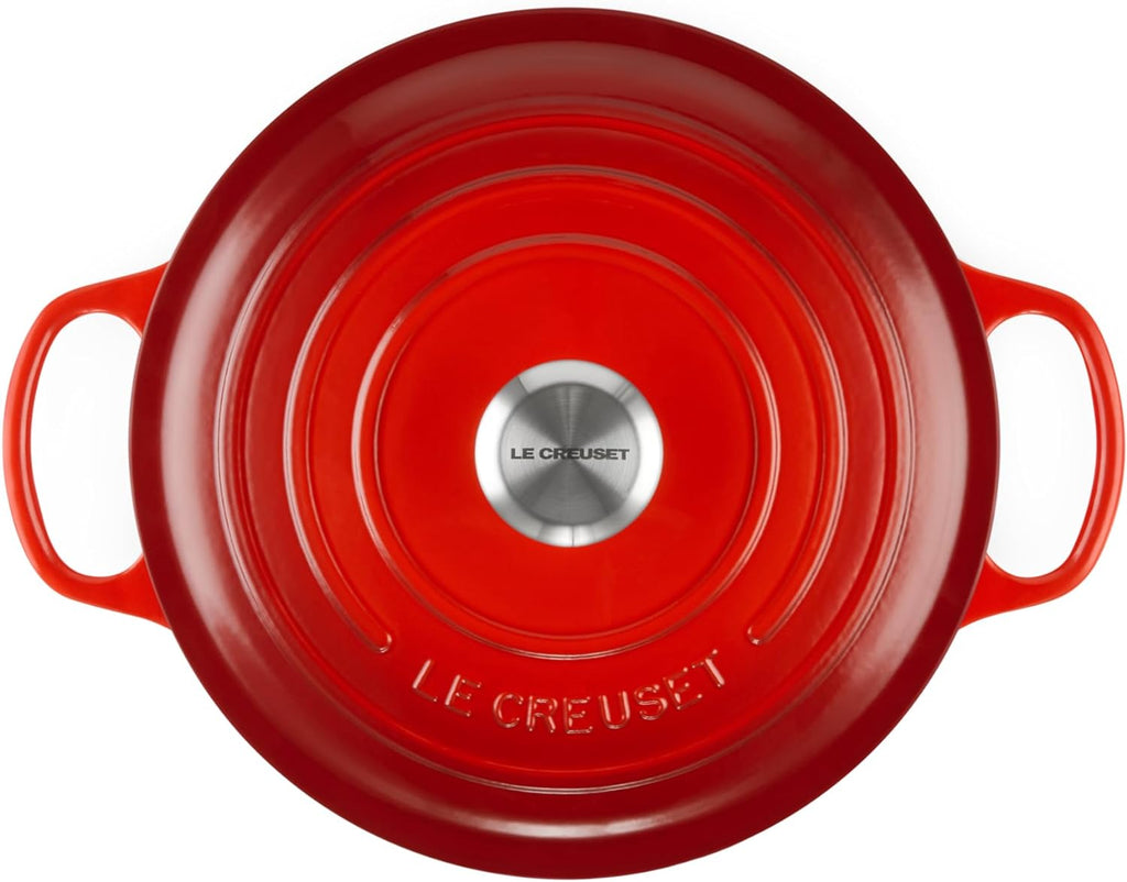 Le Creuset Enameled Cast Iron Round Dutch Oven, 5.5 qt., Cerise