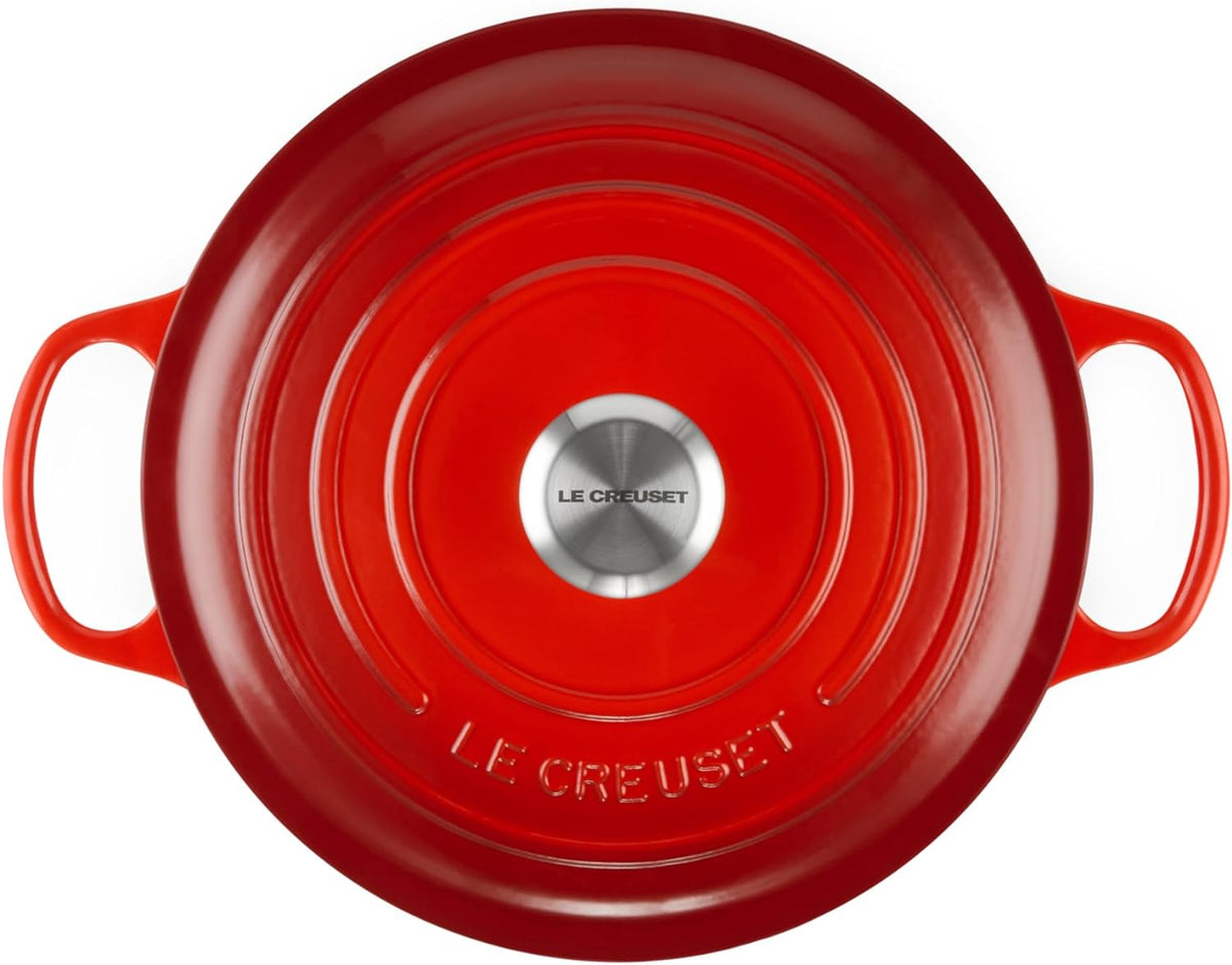 Le Creuset Enameled Cast Iron Round Dutch Oven, 5.5 qt., Cerise