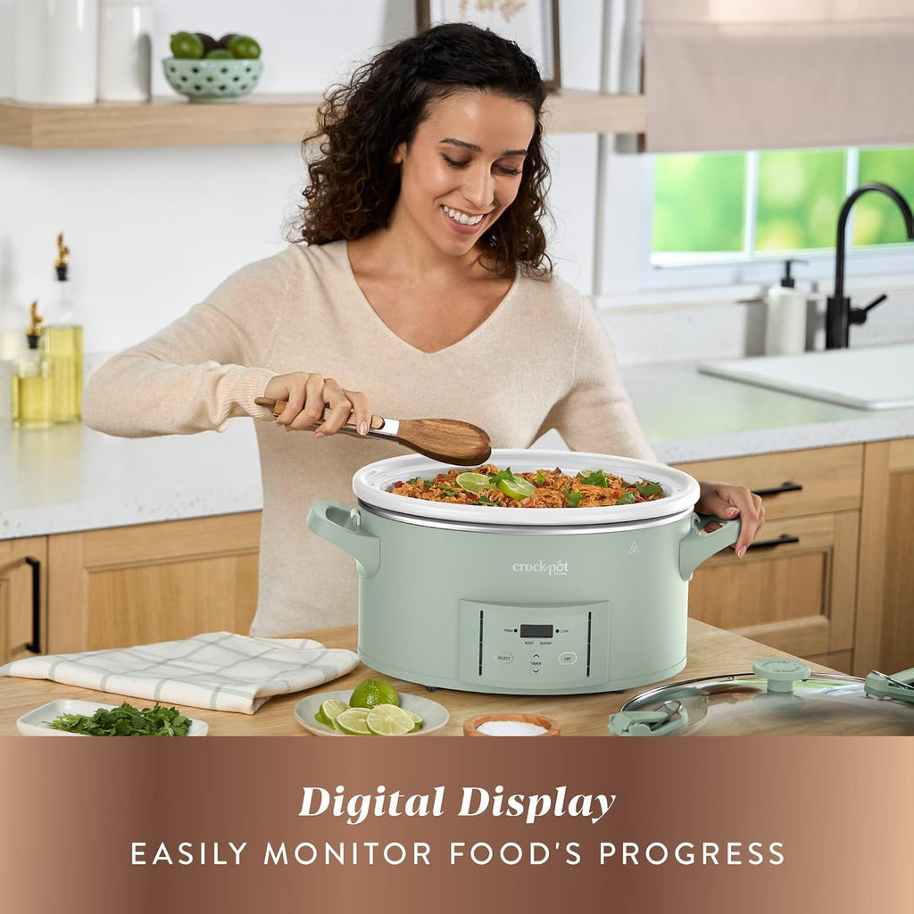 Crock-Pot® Design Series 7-Quart Programmable Slow Cooker, Desert Sage Green