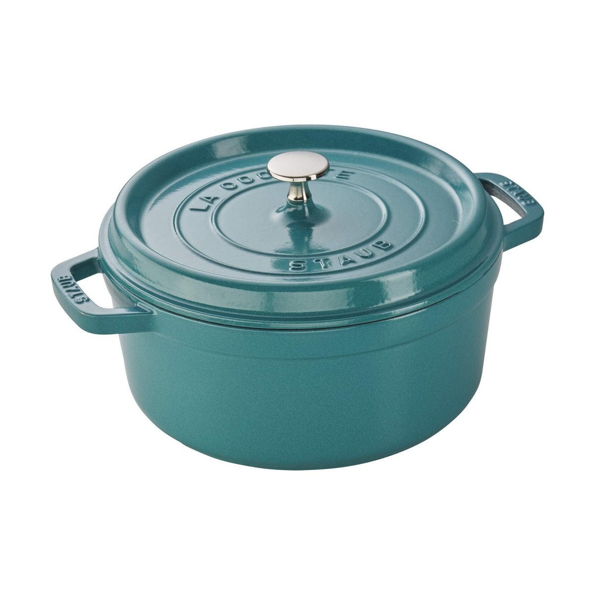 Staub Cast Iron 4-qt Round Dutch Oven - Citron