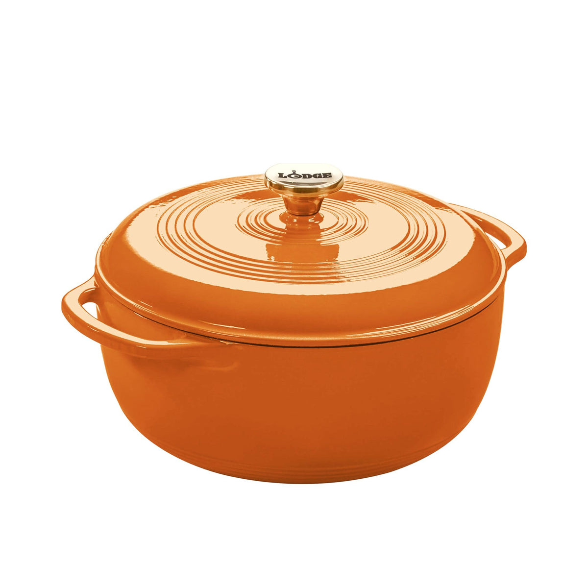 Lodge Essential Enamel Cast Iron Dutch Oven, 6 Quart, Caribbean Blue