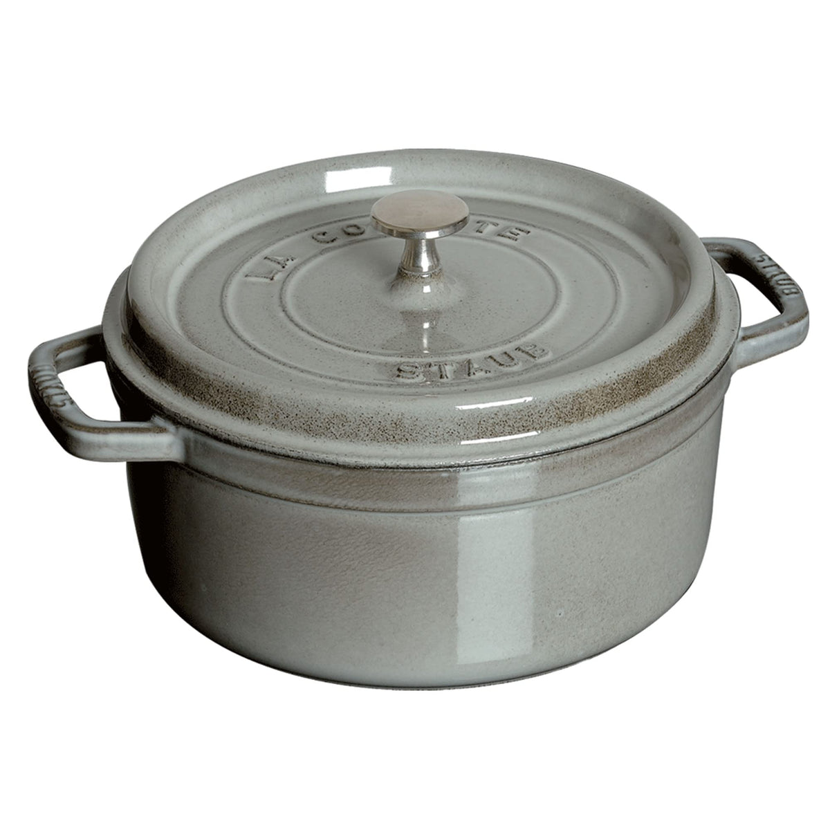 Staub Cast Iron 7-qt Round Cocotte - Grenadine, Made in France