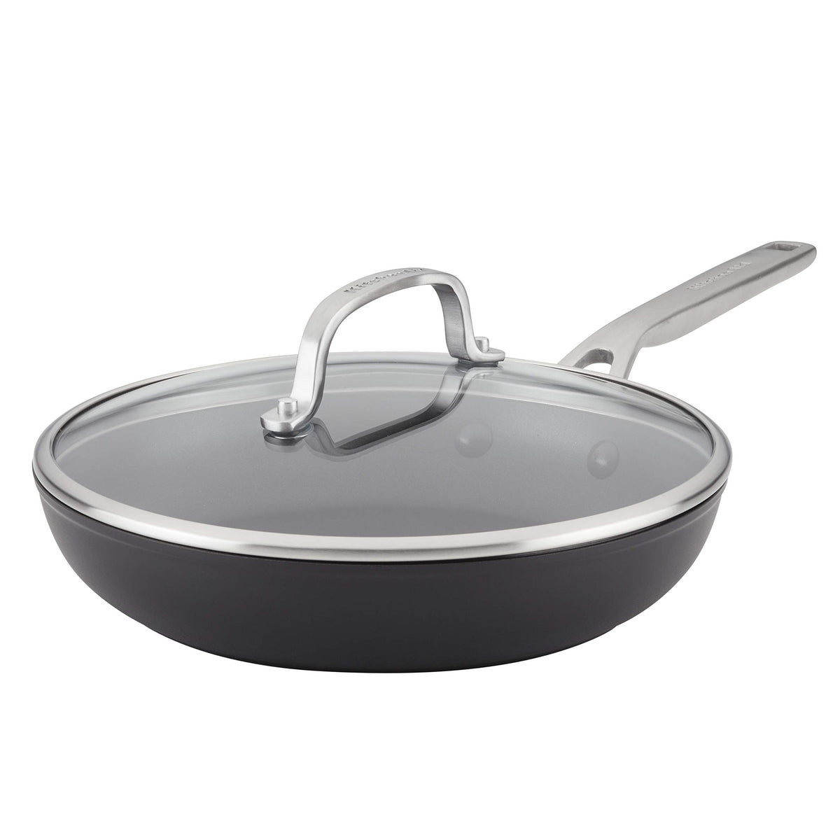 KitchenAid Hard-Anodized Nonstick Stir Fry Pan/Wok, 12.25-Inch, Matte Black