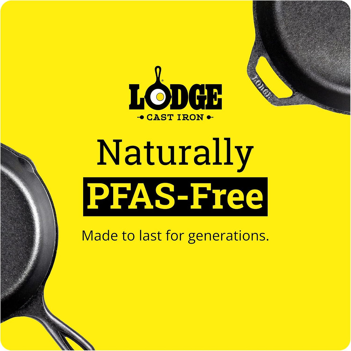 Lodge Cast Iron Wok with Dual Loop Handles, PFAS Free, 14 Inches