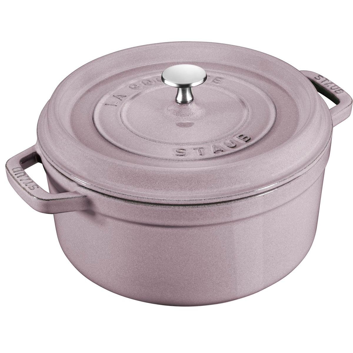 STAUB Cast Iron Dutch Oven 4-qt Round Cocotte, Made in France, Serves 3-4, White