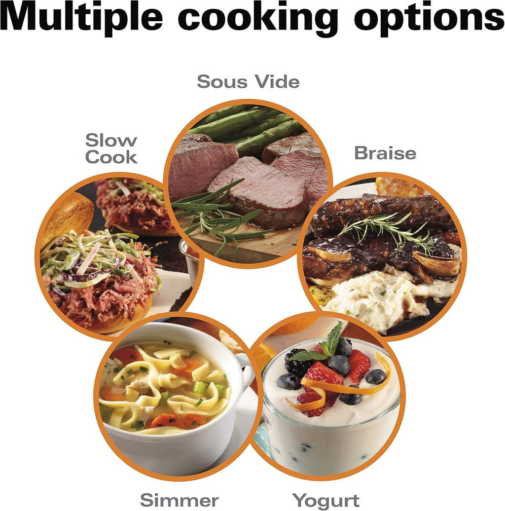 Hamilton Beach Portable 6 Quart Set & Forget Programmable Slow Cooker